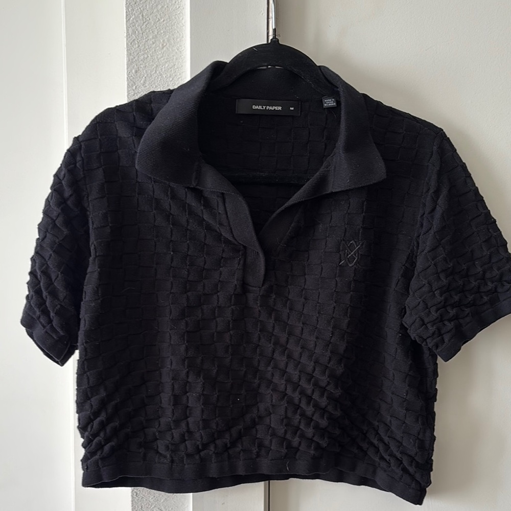 Daily Paper Black Textured Women's Top